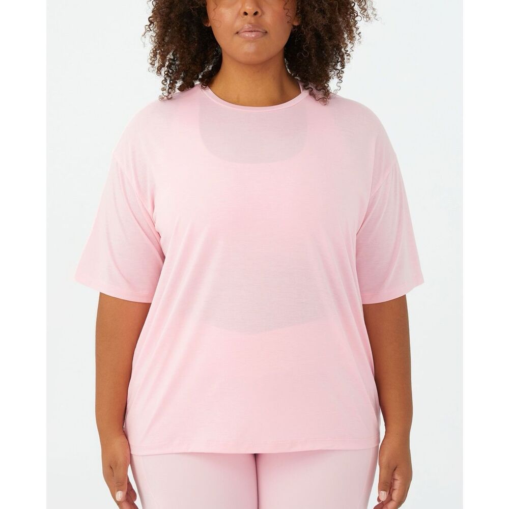 Cotton:on Womens Trendy Plus Size Active Boyfriend T-Shirt Pink Size 16